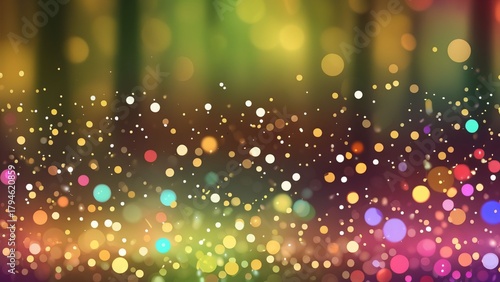 Golden Sparkle in the Forest Glow