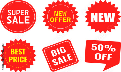 Sale Badges and Stickers Collection for Marketing and Promotion designs
