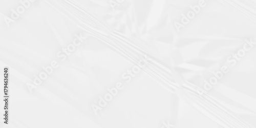 Paper texture background, Old paper background ripple soft white pattern wave crumple. Crushed and creased soft paper. Abstract wrinkle effect grunge and rough backdrop vintage page.	