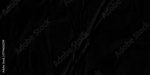 Paper texture background, Old paper background ripple soft black pattern wave crumple. Crushed and creased soft paper. Abstract wrinkle effect grunge and rough backdrop vintage page.	