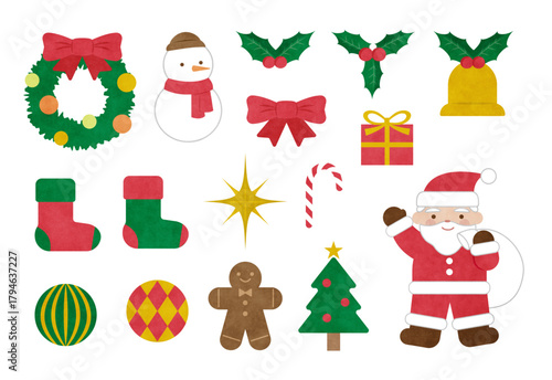 クリスマス　素材セット