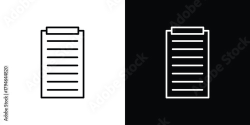 Clipboard icon. Premium pictogram isolated on a white background.
