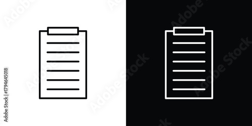 Clipboard icon. Premium pictogram isolated on a white background.