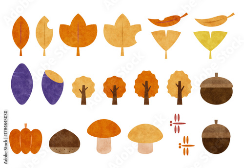 秋　素材セット