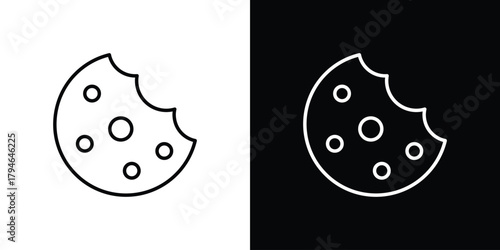 Cookie icon. Premium pictogram isolated on a white background.