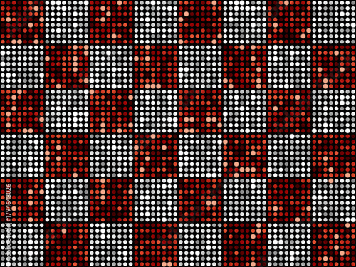 ミラータイル3、格子、6白