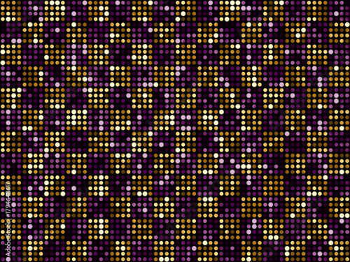 ミラータイル3、格子小、13紫