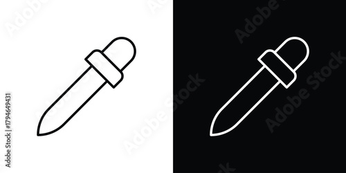 Dropper icon. Premium pictogram isolated on a white background.
