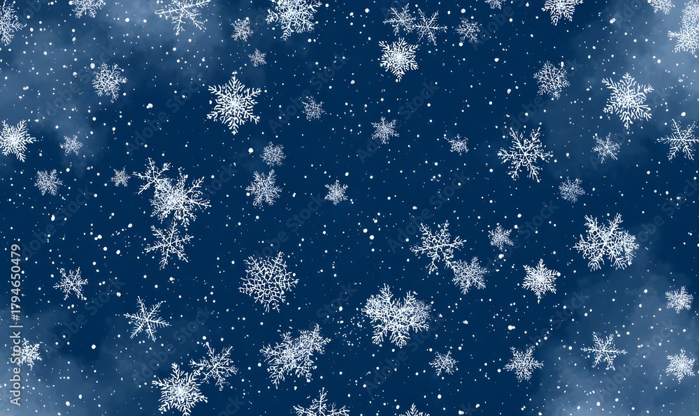 Fototapeta premium snowy pattern with tiny snowflakes background