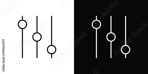 Filter Control icon. Premium pictogram isolated on a white background.
