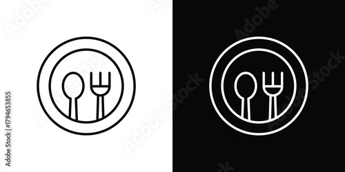 Food icon. Premium pictogram isolated on a white background.