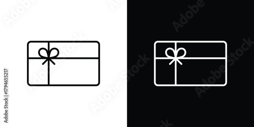 Gift card icon. Premium pictogram isolated on a white background.