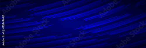 dark blue abstract background with curved streaks of bright blue lines, creating a sense of dynamic motion and futuristic energy.
