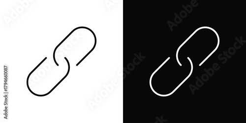 Link icon. Premium pictogram isolated on a white background.