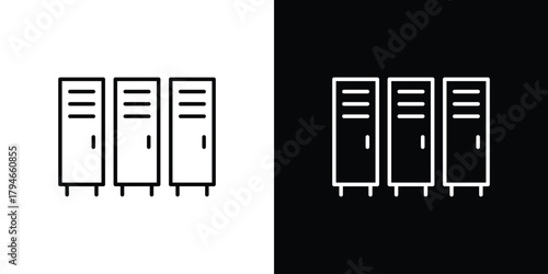 Lockers icon. Premium pictogram isolated on a white background.