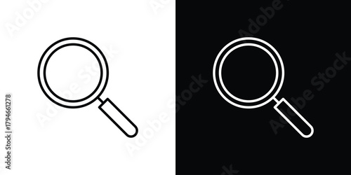 Loupe icon. Premium pictogram isolated on a white background.