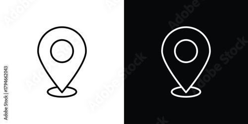 Map icon. Premium pictogram isolated on a white background.