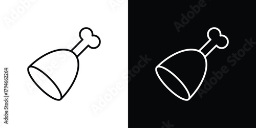 Meat icon. Premium pictogram isolated on a white background.
