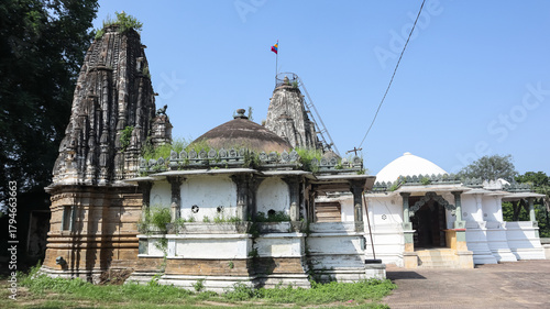 India, Rajasthan, Dungarpur, Group of Ancient Hindu Temples Near Dungarpur, 17th Century Monuments. 