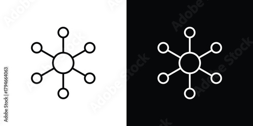 Network icon. Premium pictogram isolated on a white background.