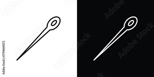 Needle icon. Premium pictogram isolated on a white background.