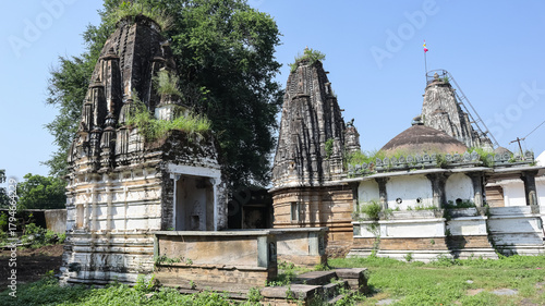 India, Rajasthan, Dungarpur, Group of Ancient Hindu Temples Near Dungarpur, 17th Century Monuments. 