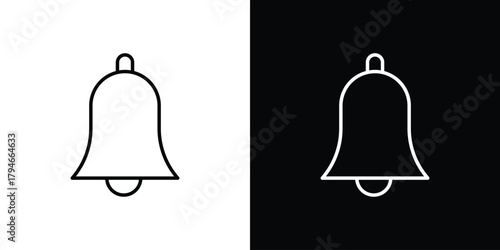 Notification icon. Premium pictogram isolated on a white background.
