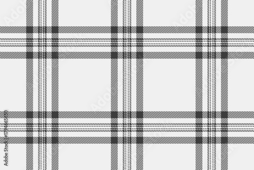 Tradition plaid texture check, fancy background tartan pattern. Luxury seamless vector fabric textile in white and grey colors.
