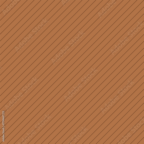 Seamless deep orange brown diagonal stripe pattern on a warm brown background. Vector design suitable for backgrounds, packaging, textiles, web, and graphic projects. Warm and elegant style.