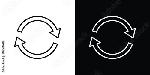 Reuse icon. Premium pictogram isolated on a white background.
