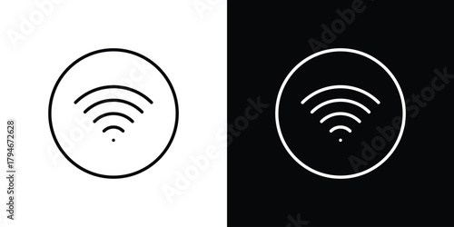Signal icon. Premium pictogram isolated on a white background.