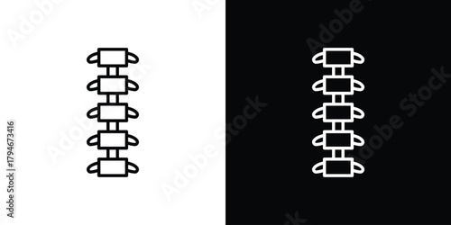 Spine icon. Premium pictogram isolated on a white background.