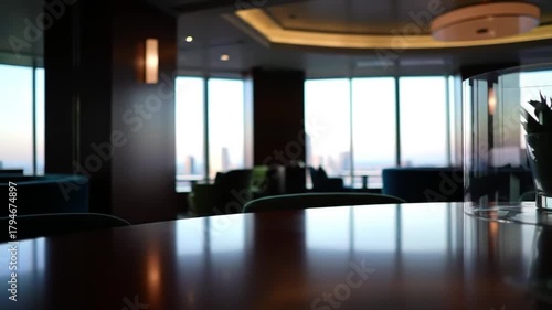 Elegant Interior with City View - A Serene Space.