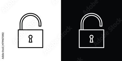 Unblocked icon. Premium pictogram isolated on a white background.