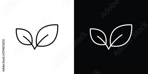 Vegan icon. Premium pictogram isolated on a white background.