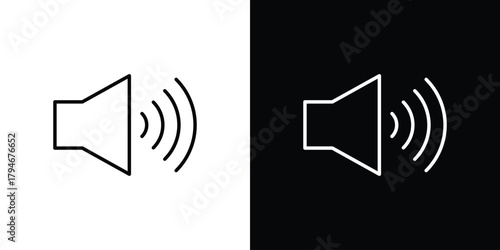 Volume icon. Premium pictogram isolated on a white background.