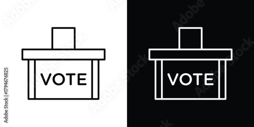 Voting icon. Premium pictogram isolated on a white background.