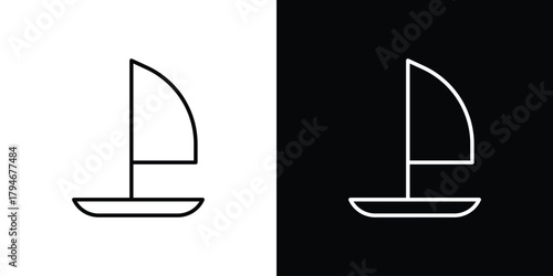 Windsurf icon. Premium pictogram isolated on a white background.
