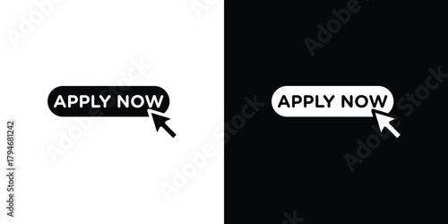 Apply icon, outline vector sign, linear and solid style. vector symbol on white background