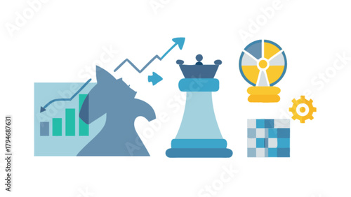Business strategy chess game plan analysis growth idea generation concept development innovation management
