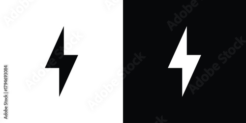 Flash icon, outline vector sign, linear and solid style. vector symbol on white background