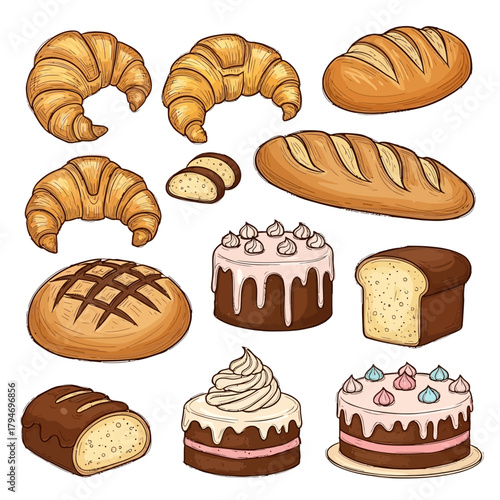 Adventure awaits sketch of mountains, tent, backpack, and compass for outdoor exploration