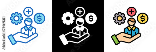 Employee Benefits tripplestyle icon