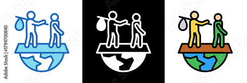 Migrant Worker Support tripplestyle icon