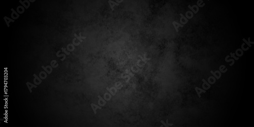 Blackboard and chalkboard grunge backdrop black background. Wall grunge backdrop rough background dark black and stone. Monochrome slate grunge concrete wall black backdrop vintage marbled textured.	