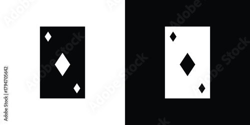 Playing cards icon, outline vector sign, linear and solid style. vector symbol on white background