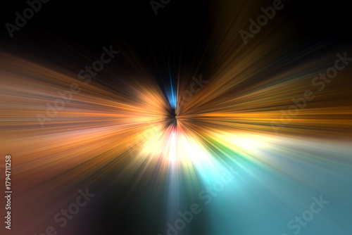 Abstract colorful speed background with lines in shape of track turn. Geometric and dynamic, trendy layout for racing club or sport competition, event poster. Futuristic and motion, race and linear