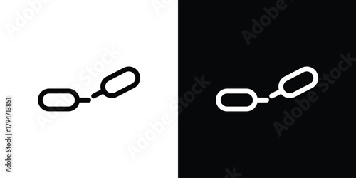 Weakness icon, outline vector sign, linear and solid style. vector symbol on white background