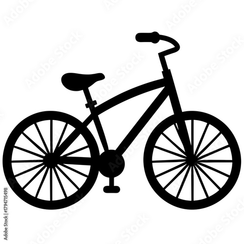 silhouette of a bicycle