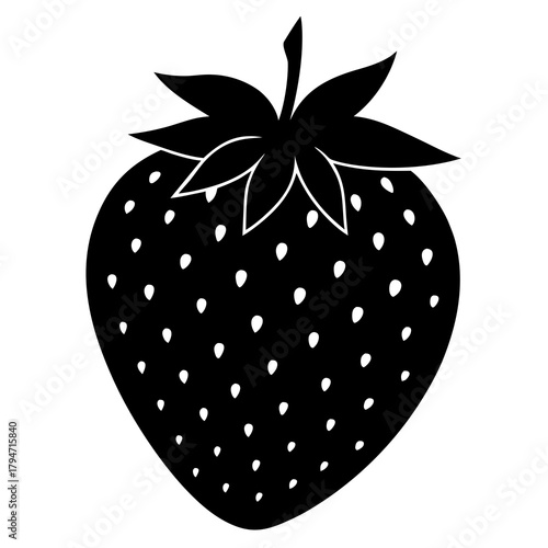 vector illustration of a strawberry